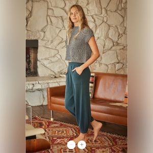 Free People Freya Sweater Set Varsity Navy Combo